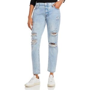 I&M jeans by USA 13 size blue modern cotton casual 
mid- rise relaxed skinny